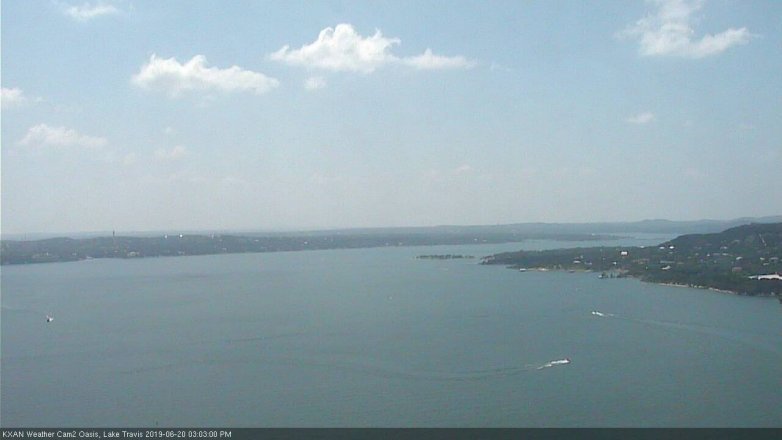 Lake Travis webcam, June 20, 2019 2:05 PM CT