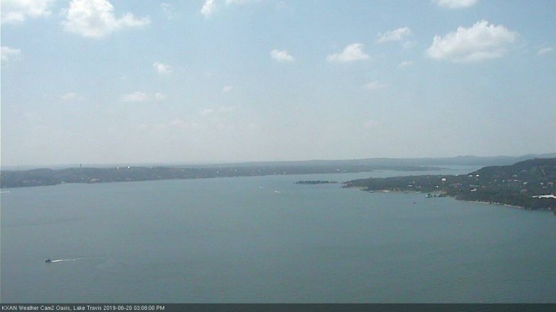 Lake Travis webcam, June 20, 2019 2:10 PM CT