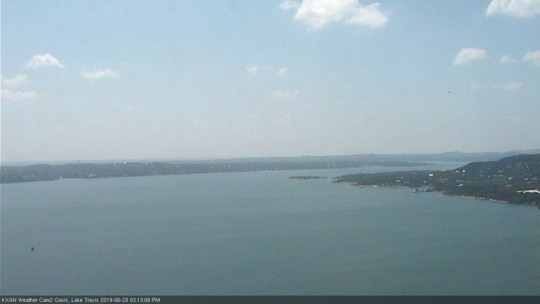 Lake Travis webcam, June 20, 2019 2:15 PM CT