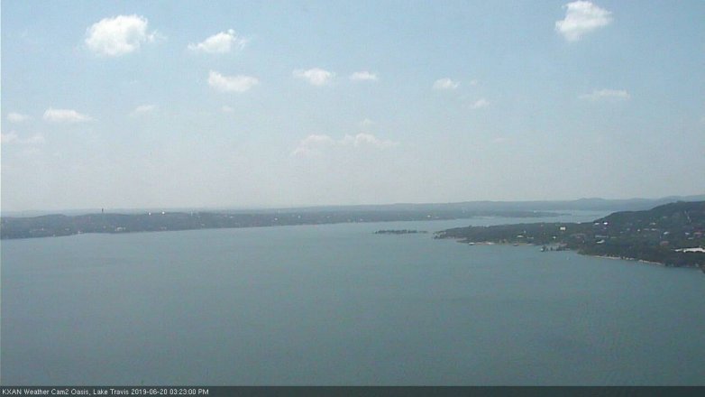 Lake Travis webcam, June 20, 2019 2:25 PM CT