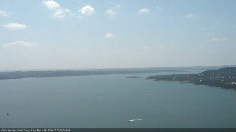Lake Travis webcam, June 20, 2019 2:30 PM CT