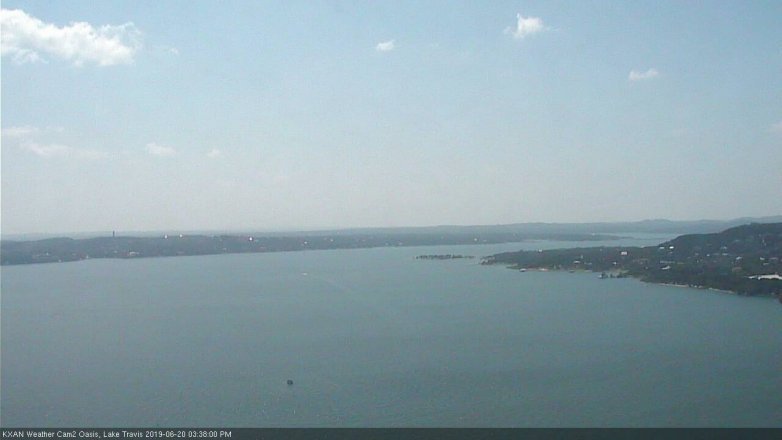 Lake Travis webcam, June 20, 2019 2:40 PM CT