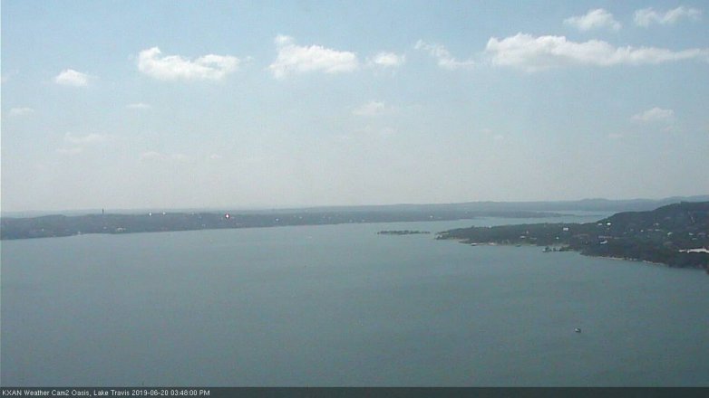 Lake Travis webcam, June 20, 2019 2:50 PM CT