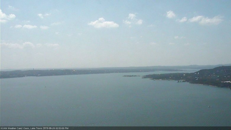 Lake Travis webcam, June 20, 2019 2:55 PM CT