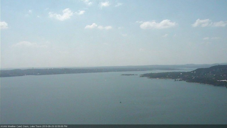 Lake Travis webcam, June 20, 2019 3:00 PM CT