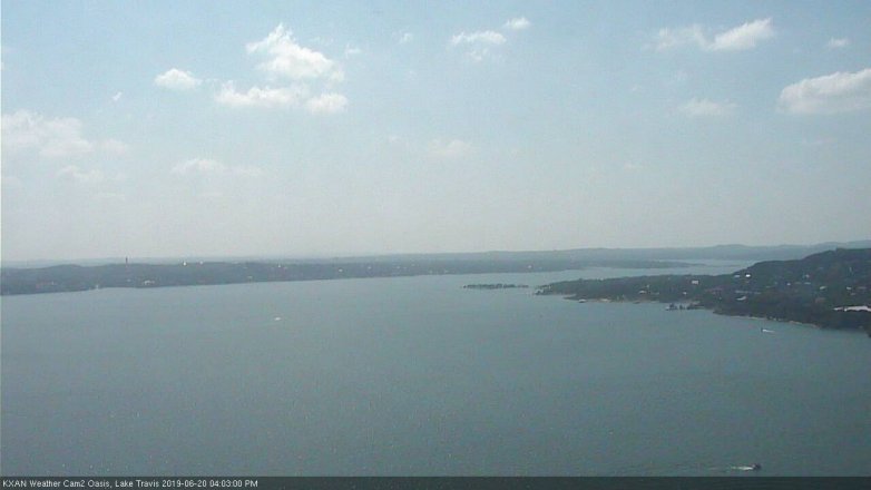 Lake Travis webcam, June 20, 2019 3:05 PM CT
