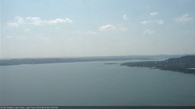 Lake Travis webcam, June 20, 2019 3:15 PM CT