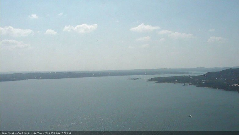 Lake Travis webcam, June 20, 2019 3:20 PM CT