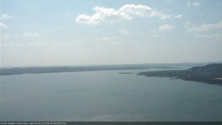 Lake Travis webcam, June 20, 2019 3:30 PM CT