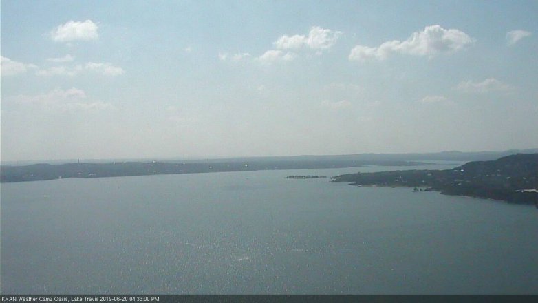 Lake Travis webcam, June 20, 2019 3:35 PM CT