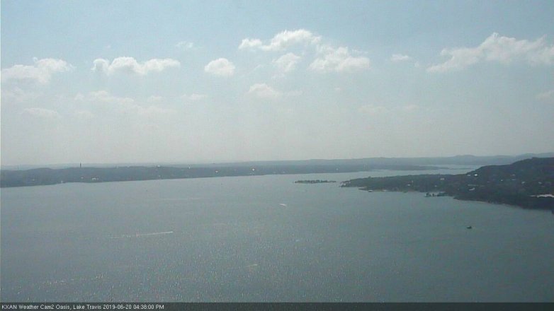 Lake Travis webcam, June 20, 2019 3:40 PM CT