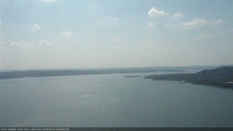 Lake Travis webcam, June 20, 2019 3:50 PM CT