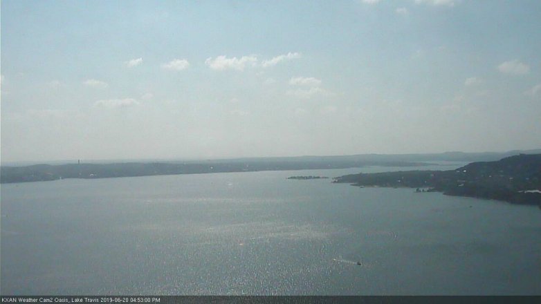 Lake Travis webcam, June 20, 2019 3:55 PM CT