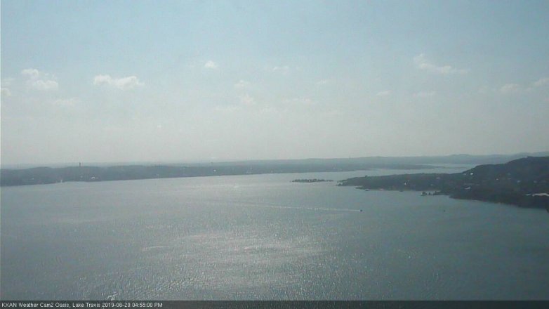 Lake Travis webcam, June 20, 2019 4:00 PM CT
