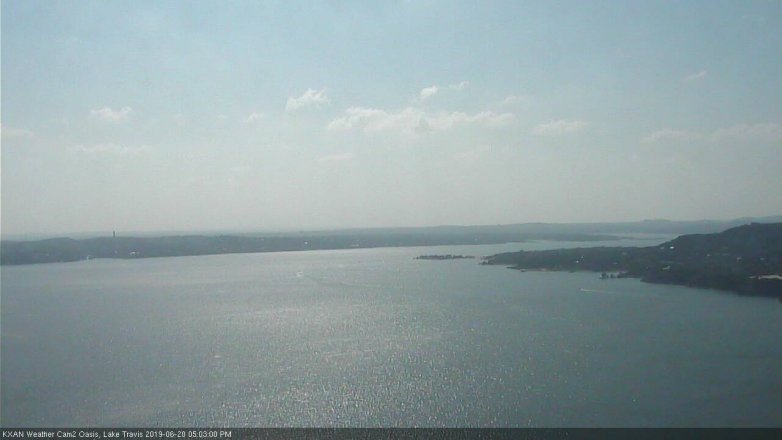 Lake Travis webcam, June 20, 2019 4:05 PM CT