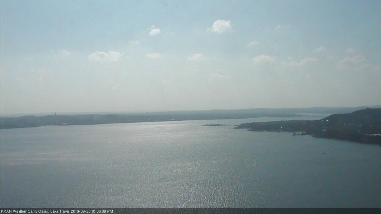 Lake Travis webcam, June 20, 2019 4:10 PM CT
