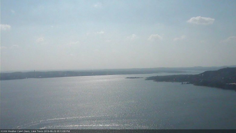 Lake Travis webcam, June 20, 2019 4:15 PM CT