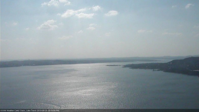 Lake Travis webcam, June 20, 2019 4:20 PM CT