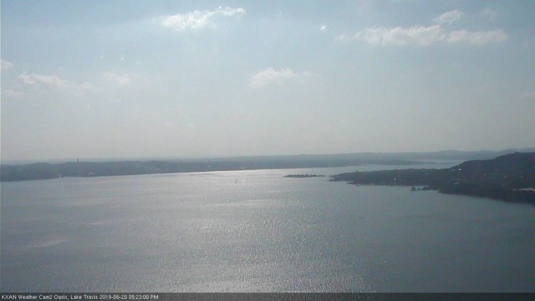 Lake Travis webcam, June 20, 2019 4:25 PM CT