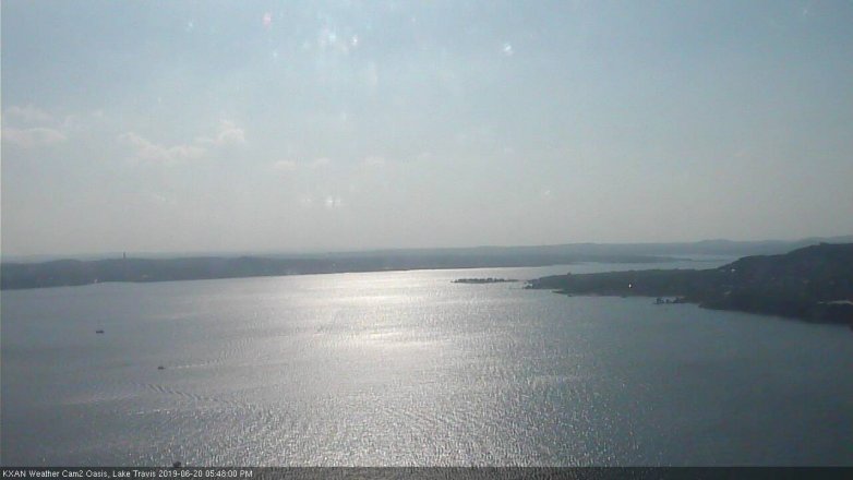 Lake Travis webcam, June 20, 2019 4:50 PM CT
