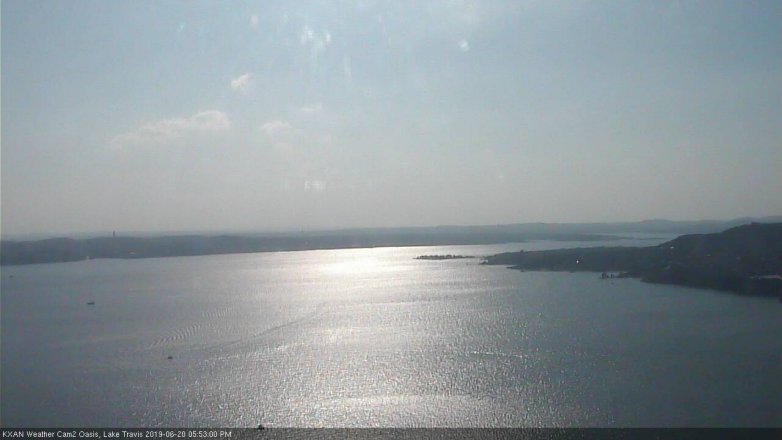 Lake Travis webcam, June 20, 2019 4:55 PM CT