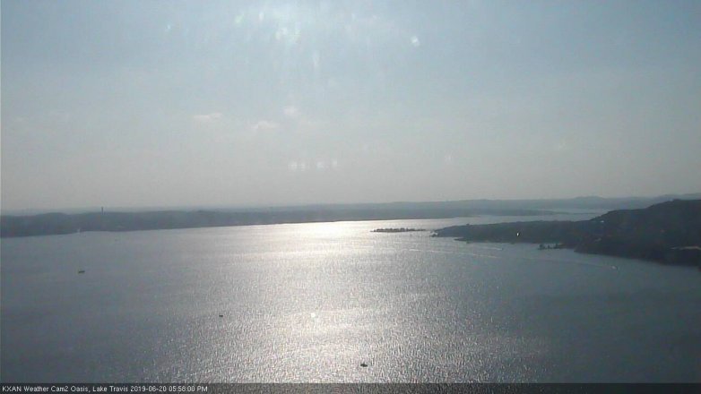 Lake Travis webcam, June 20, 2019 5:00 PM CT