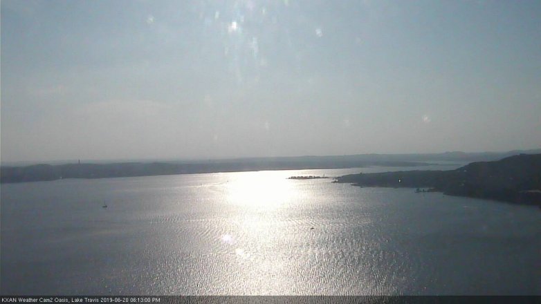 Lake Travis webcam, June 20, 2019 5:15 PM CT