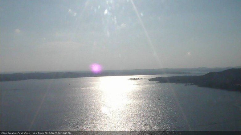 Lake Travis webcam, June 20, 2019 5:20 PM CT
