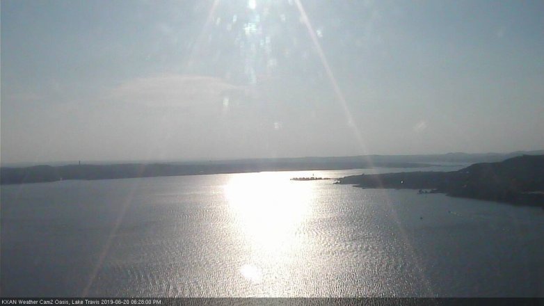 Lake Travis webcam, June 20, 2019 5:30 PM CT