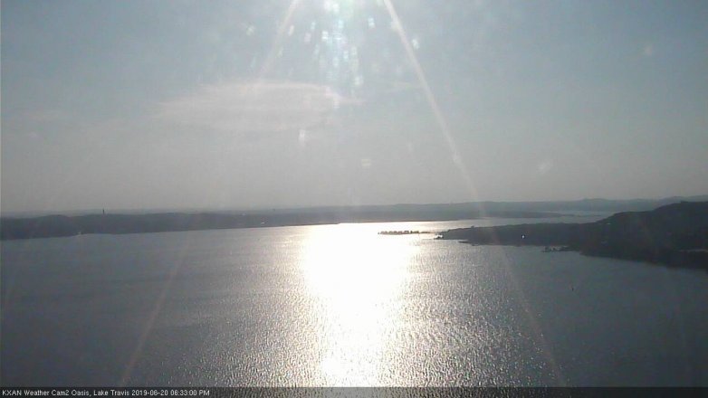 Lake Travis webcam, June 20, 2019 5:35 PM CT