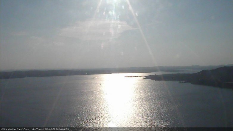 Lake Travis webcam, June 20, 2019 5:40 PM CT