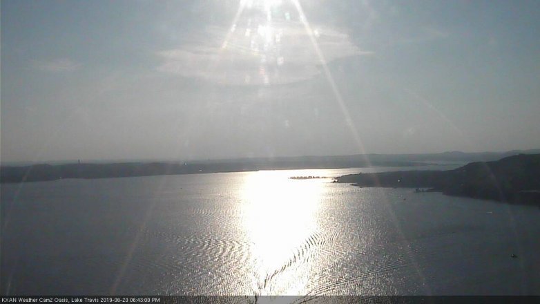 Lake Travis webcam, June 20, 2019 5:45 PM CT
