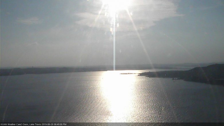 Lake Travis webcam, June 20, 2019 5:50 PM CT