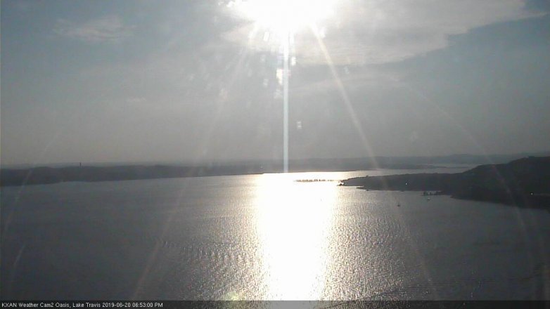 Lake Travis webcam, June 20, 2019 5:55 PM CT