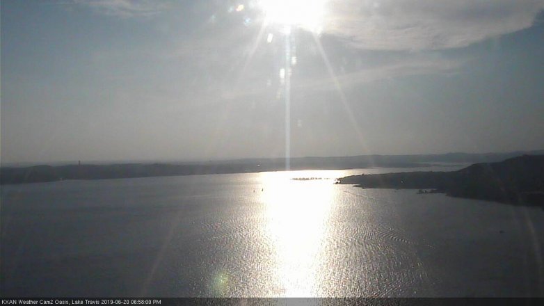 Lake Travis webcam, June 20, 2019 6:00 PM CT