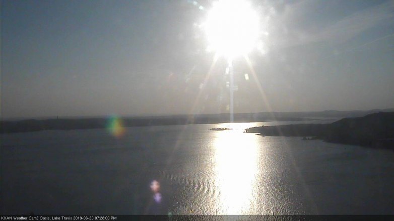 Lake Travis webcam, June 20, 2019 6:30 PM CT