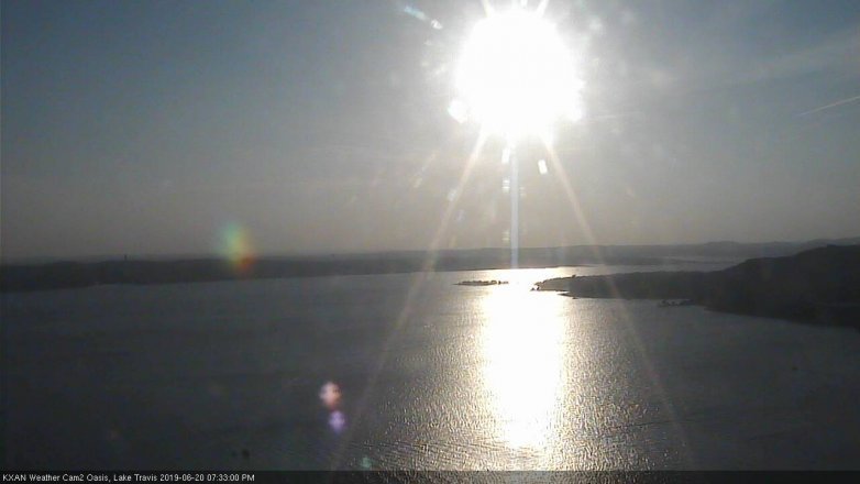 Lake Travis webcam, June 20, 2019 6:35 PM CT