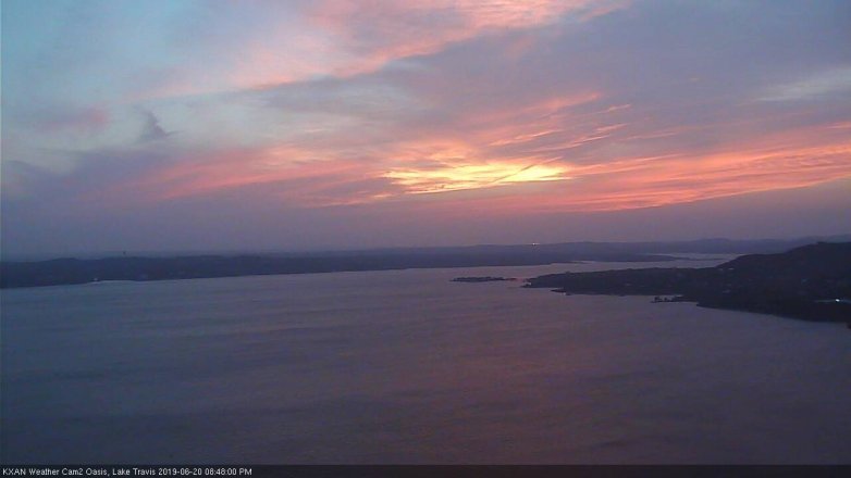 Lake Travis webcam, June 20, 2019 7:50 PM CT