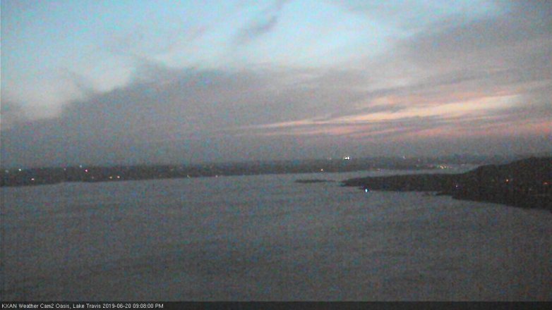 Lake Travis webcam, June 20, 2019 8:10 PM CT