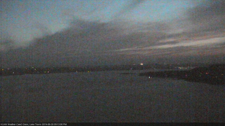 Lake Travis webcam, June 20, 2019 8:15 PM CT