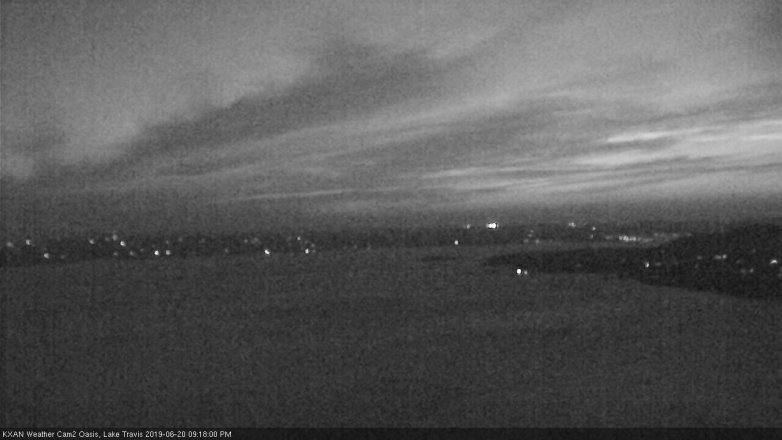 Lake Travis webcam, June 20, 2019 8:20 PM CT