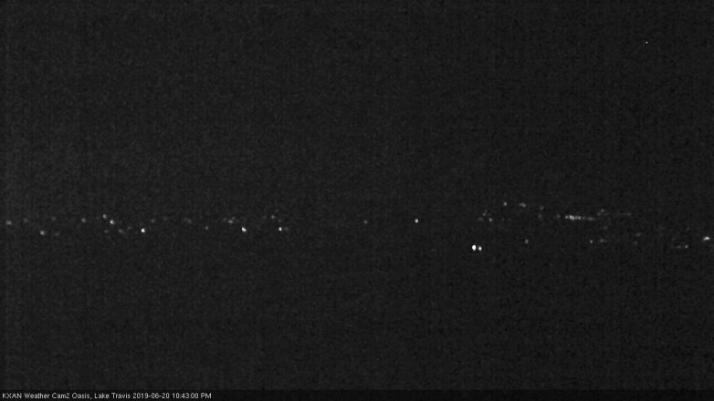 Lake Travis webcam, June 20, 2019 9:45 PM CT