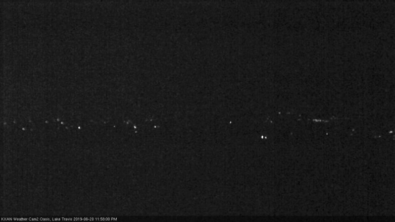 Lake Travis webcam, June 20, 2019 11:00 PM CT