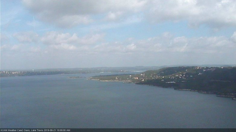 Lake Travis webcam, June 21, 2019 9:10 AM CT