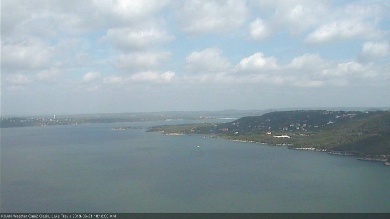 Lake Travis webcam, June 21, 2019 9:20 AM CT