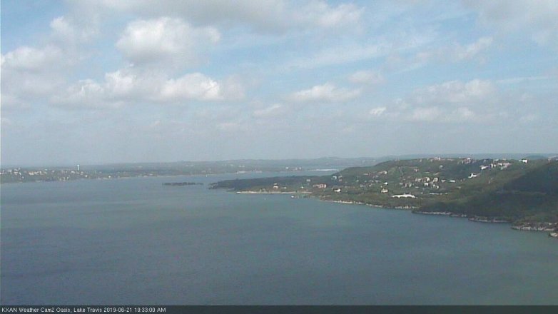 Lake Travis webcam, June 21, 2019 9:35 AM CT