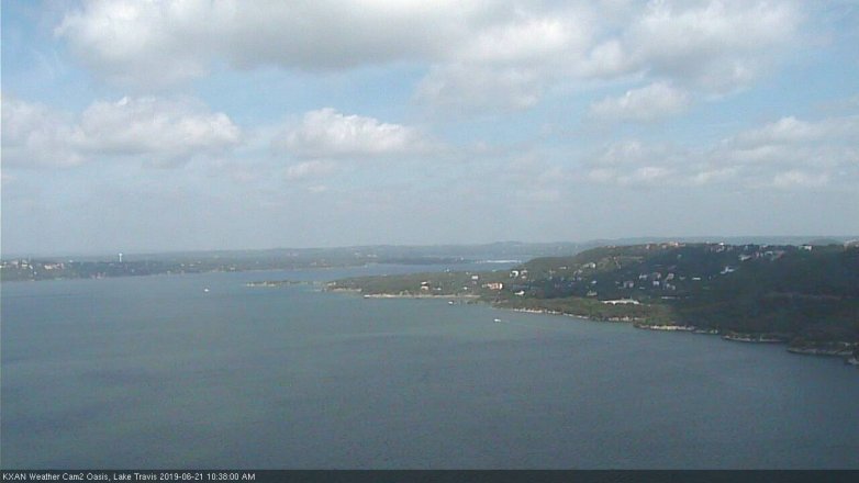 Lake Travis webcam, June 21, 2019 9:40 AM CT