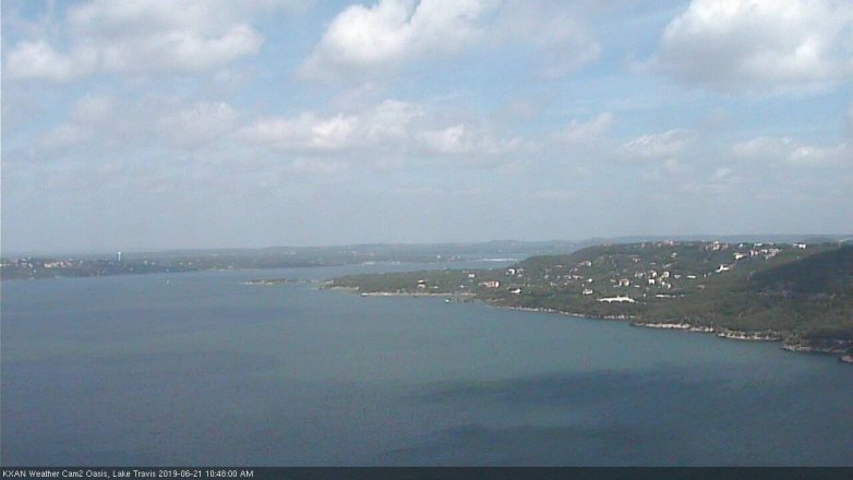 Lake Travis webcam, June 21, 2019 9:50 AM CT
