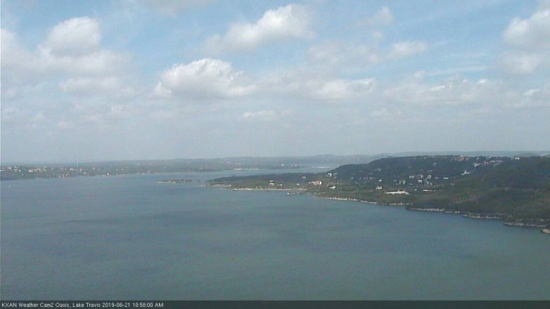 Lake Travis webcam, June 21, 2019 10:00 AM CT