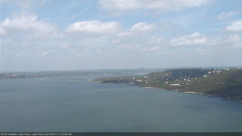 Lake Travis webcam, June 21, 2019 10:05 AM CT
